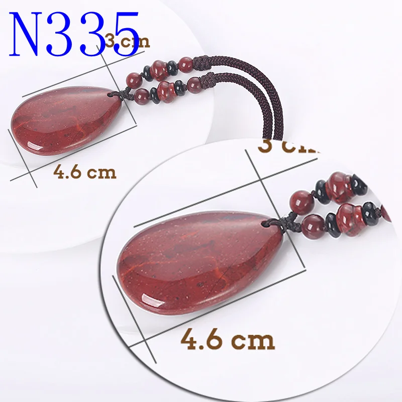 Red Jasper Yumten воды Висячие Длинные ожерелье розовый кварц свитер цепь драгоценный камень кулон Модные аксессуары ювелирные изделия из натурального камня кристалл ожерелье ювелирные изделия подарки натуральные камни - Цвет камня: Red Jasper