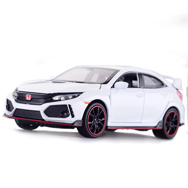 Литьевая модель автомобиля Honda Civic Тип R 1/32 металлический сплав моделирование