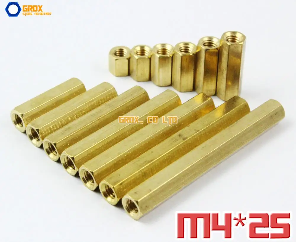 25 штук Латунь M4 x мм внутренняя Проставка для материнской платы|m4 brass|spacer m4spacer pcb |