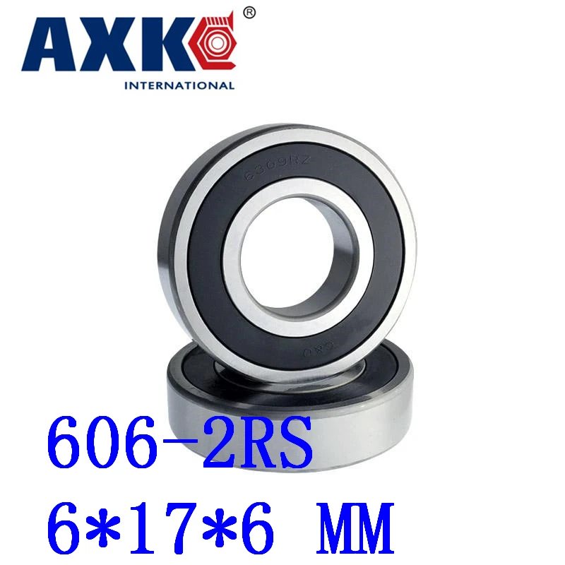 50 шт./лот 606-2rs 606 2rs 606rs R1760hh 6*17*6 мм миниатюрный шарикоподшипник с глубоким желобом