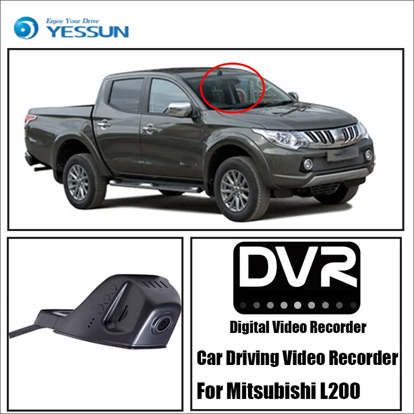 Видеорегистратор YESSUN HD 1080P не задняя камера для Mitsubishi L200|black box|fhd 1080pnovatek 96658 |