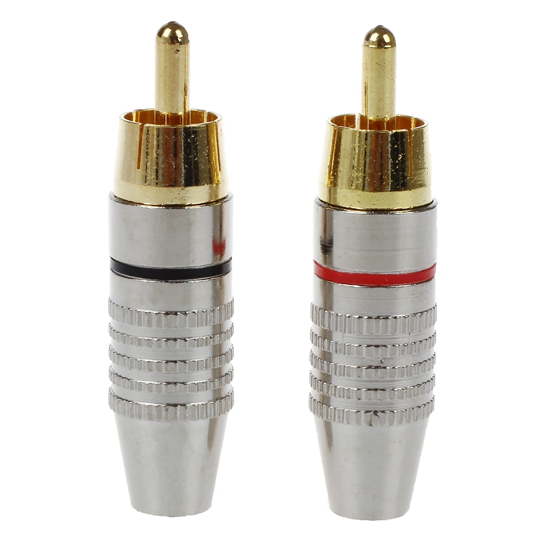 Горячая продажа 2 x RCA Штекер Аудио Видео коаксиальный кабель Разъемы адаптеры AV |