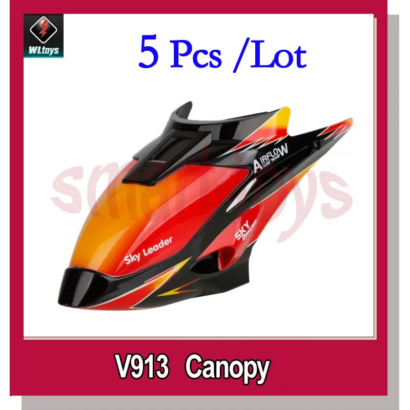 

5Set V913-27 Canopy and V913-17 Fixed Casing Accessories for wltoys V913 Helicopter spare parts