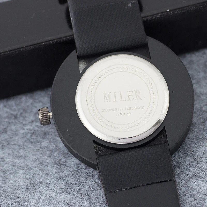 MILER новые модные часы женские кожаный ремешок креативный цветной циферблат