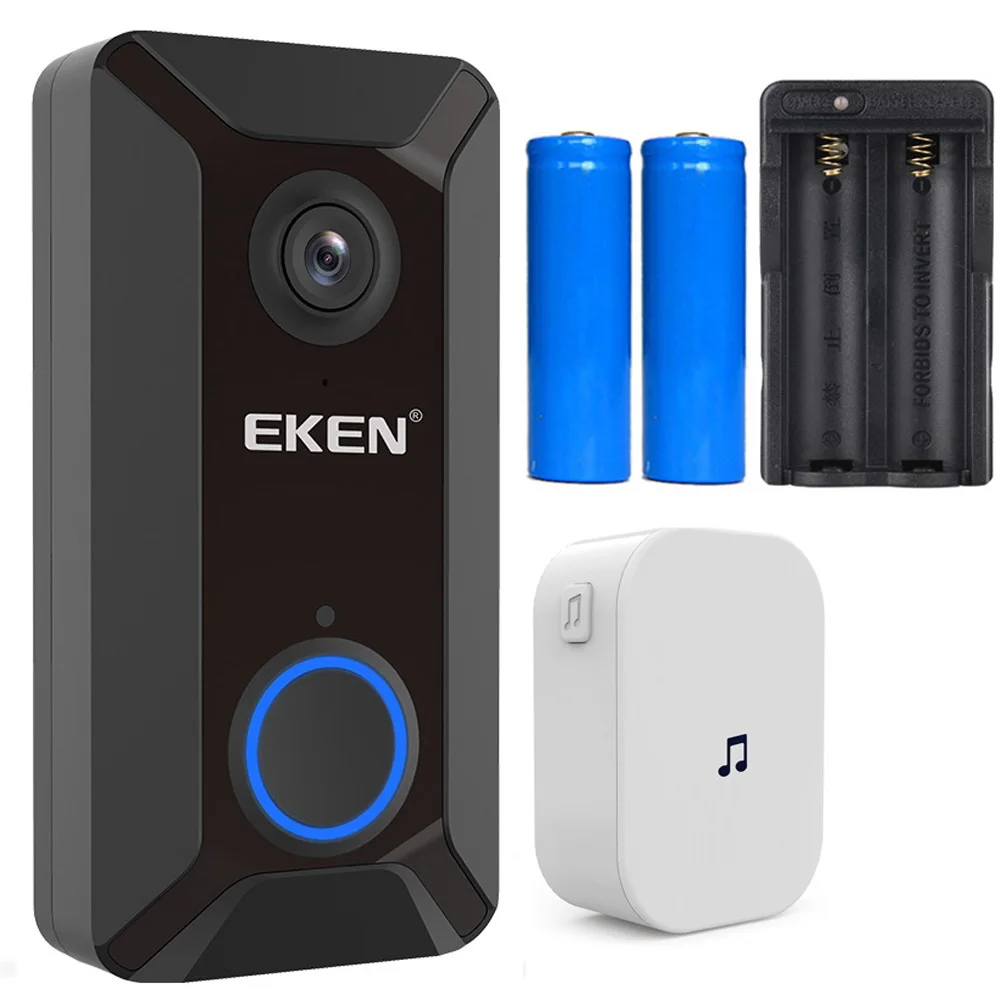 Option 4 Eken V6 720P умный беспроводной wifi видео дверной звонок камера Облачное хранилище дверной звонок с внутренним звонком визуальный домофон ночное видение - Цвет: Option 4