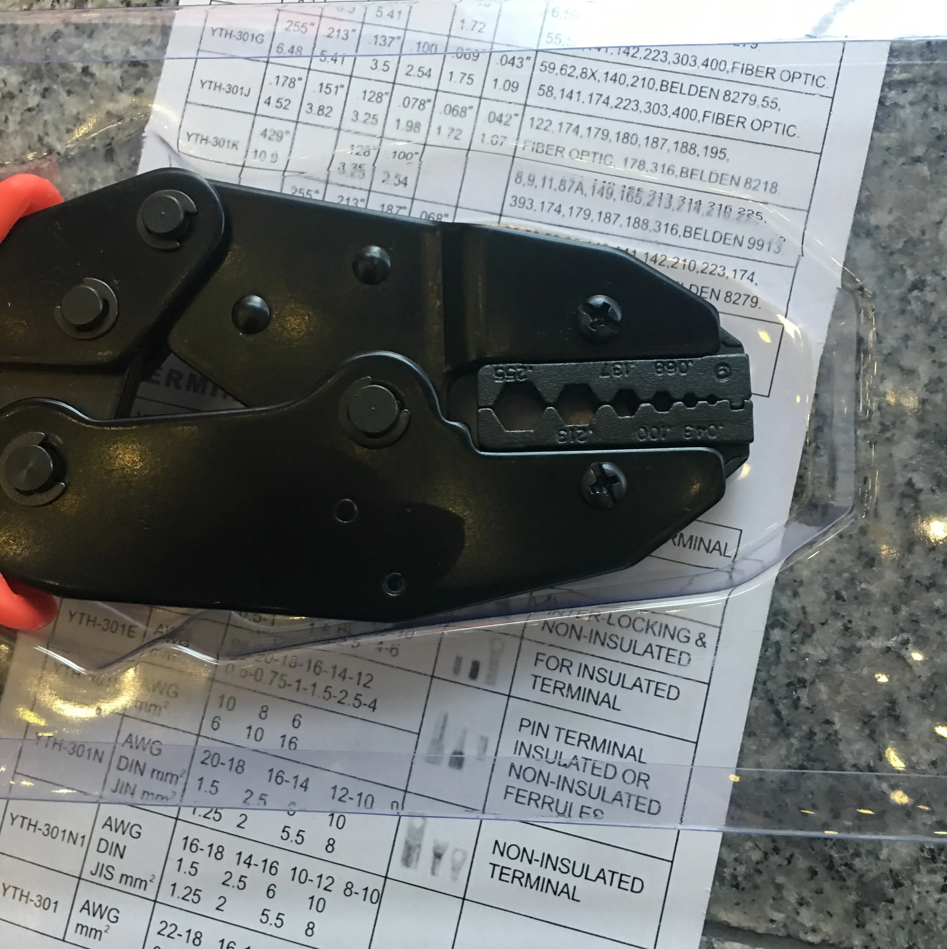 Шестигранные щипцы для обжима кабеля TNC 1 09 мм 75 2 54 3 5 41 6 48 RG59 RG179 RG316 RG174 BNC SMA|cable plier|hex