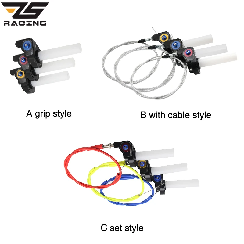 ZS Racing ручка для мотоцикла с 1/4 быстрой поворотной дроссельной заслонкой
