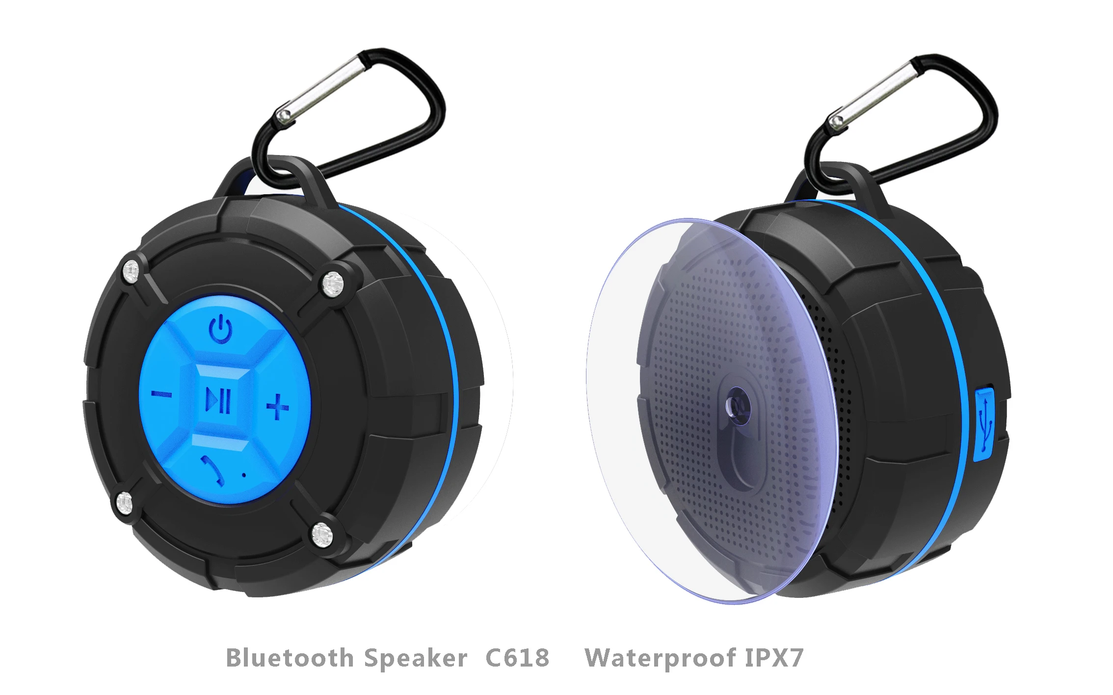 TOPROAD IPX7 водонепроницаемый bluetooth динамик для спорта на открытом воздухе