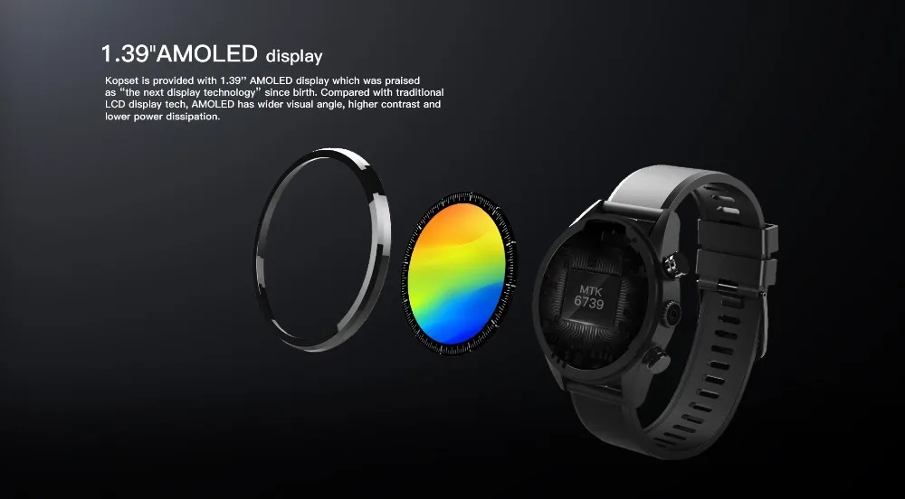 GOLDENSPIKE Bluetooth Android 7.1.1 1,3" Smartwatch 3 ГБ+ 32 ГБ IP67 Водонепроницаемый MT6739 8.0MP камера gps бизнес смарт часы телефон