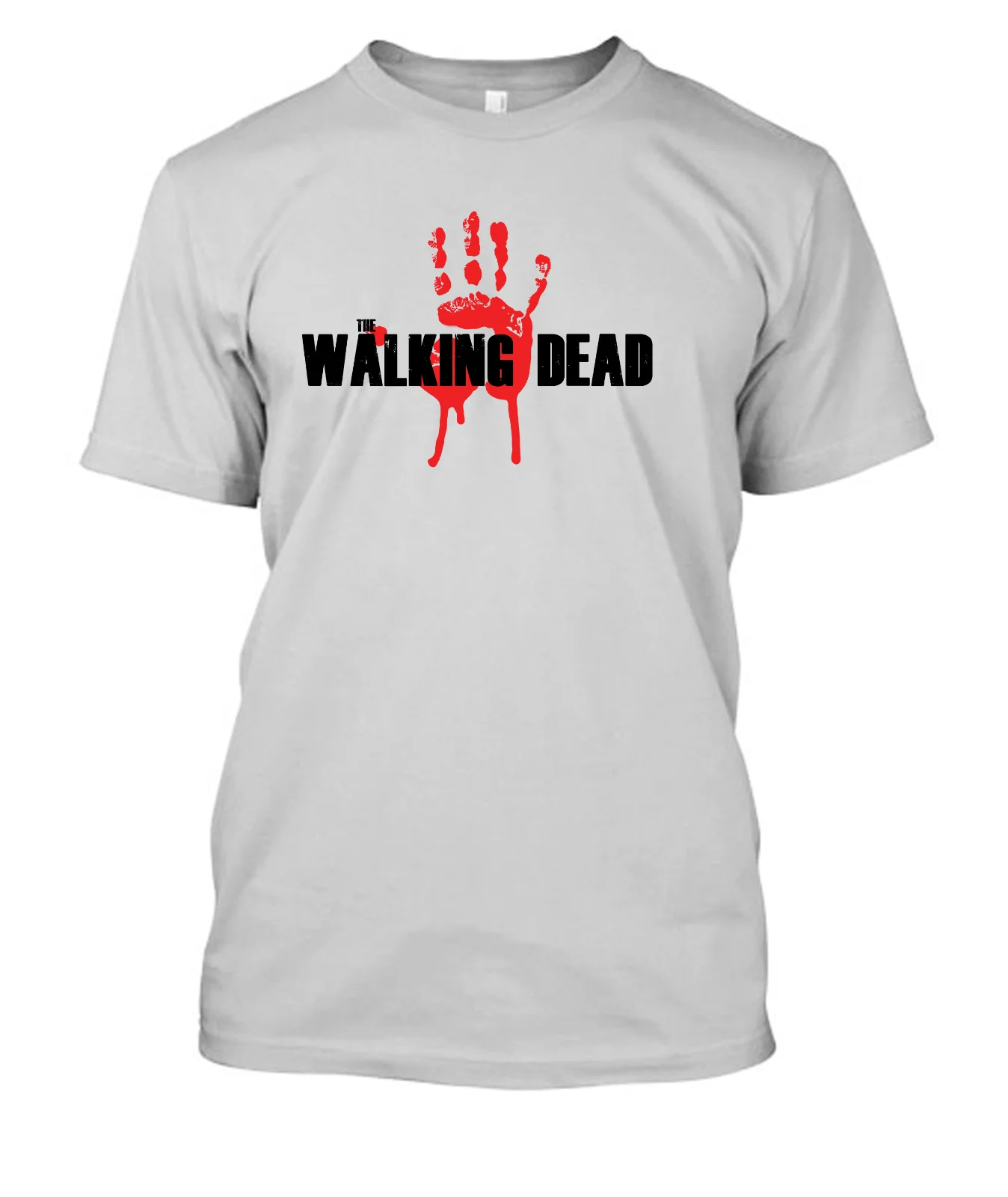 The Walking Dead TWD крови руки логотип футболка 25 цветов 4 Размеры Прохладный