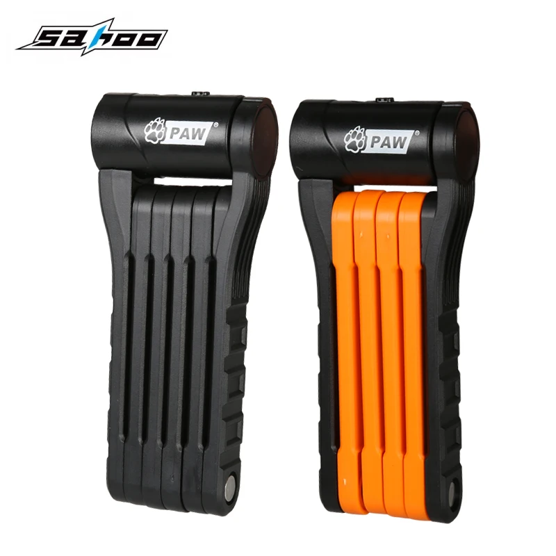 SAHOO 80 см противоугонные складные Велосипедные замки ультра прочные стальные