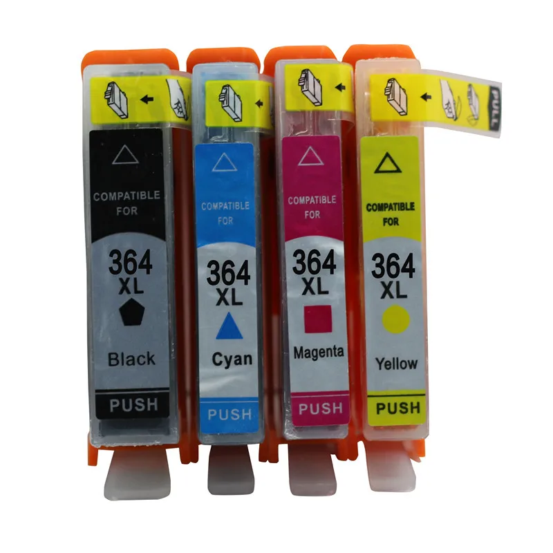 4PK чернильные картриджи совместимые с HP 364 364XL Deskjet 3070A 3520 3522 3524 Officejet 462 B209a B209c B210a B210c