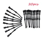 20 шт. 65 мм Шумопоглощающие вентиляторы с заклепками для вентиляторов из поликарбоната, антивибрационное крепление, силиконовые шурупы, снижение уровня шума, оборудование