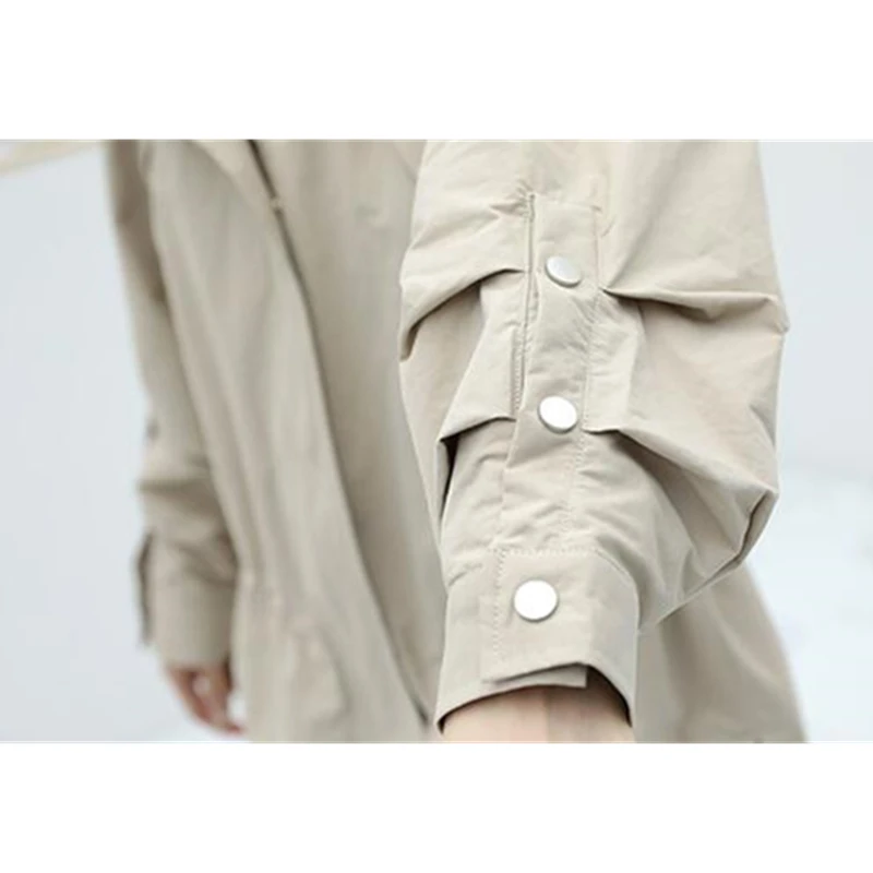 Весна Осень 2020 Женское пальто куртка с капюшоном модная свободная большой размер