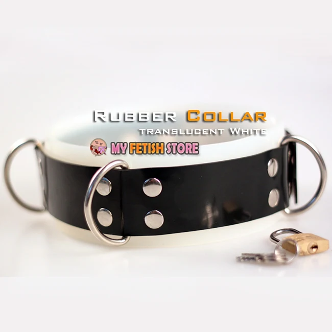 

(RB1211)6 Colors 100% Natural Latex Pure Handmade Rubber Neck Collar The Alternative Slave Bandage Can Be Locked Rubber Fetish