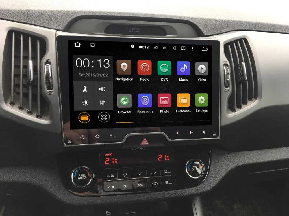1024*600 Android 6 0 Автомобильный dvd для KIA sportage 2009 2016 car pc Штатная навигация gps 2din