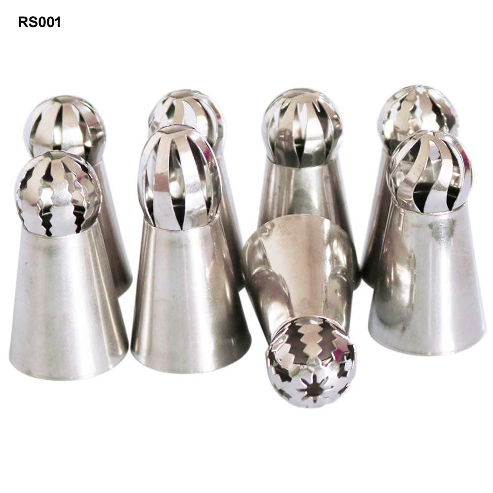 24 шт. Сферический шар из нержавеющей стали русские насадки глазурные