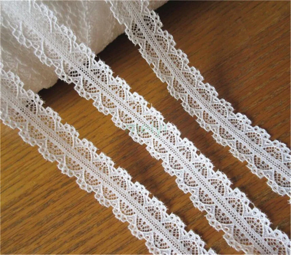 10 Meter 25mm Off White Soft Nylon Lace Edge Trim Ribbon Fabric Embroidered Applique Sewing Craft Crochet Wedding Dress Clothes | Дом и сад