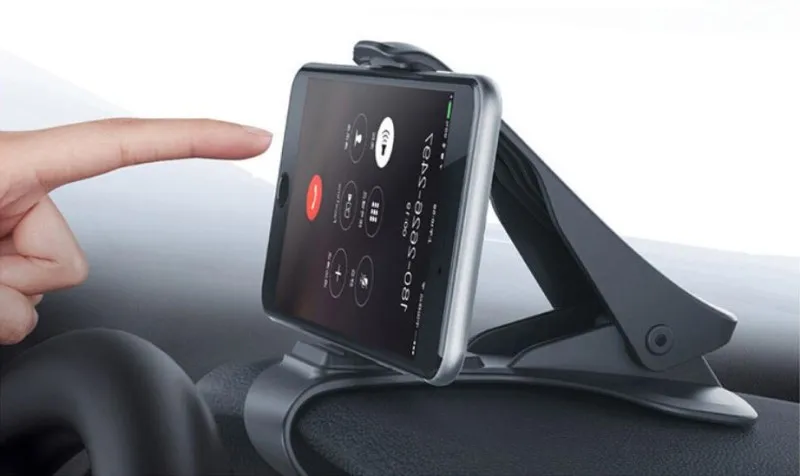 Автомобильный держатель на приборную панель с поворотом на 360 градусов, Gps подставка для смартфона, черный Универсальный автоматический кронштейн из АБС-пластика, автомобильные аксессуары