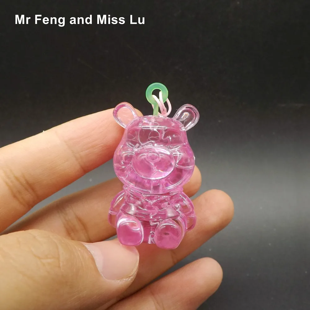 Готовый 3D пазл с кристаллами мини медведь обучение для детей рождественский