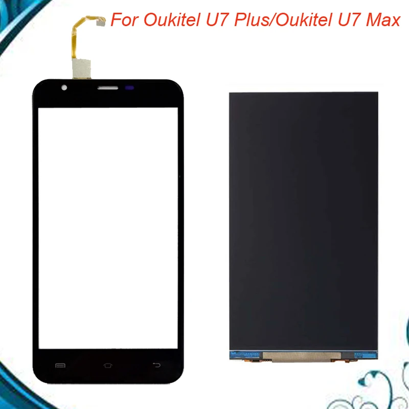 100% Протестировано OK для Oukitel U7 Max / Plus ЖК дисплей и сенсорный экран 5 дюйма Φ