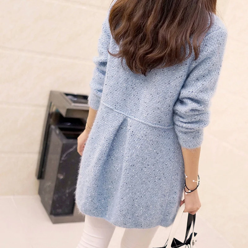 TIGENA Long Cardigan Female 2019 Spring Autumn Sleeve Crochet Women Sweater Knitted Jacket Tops |