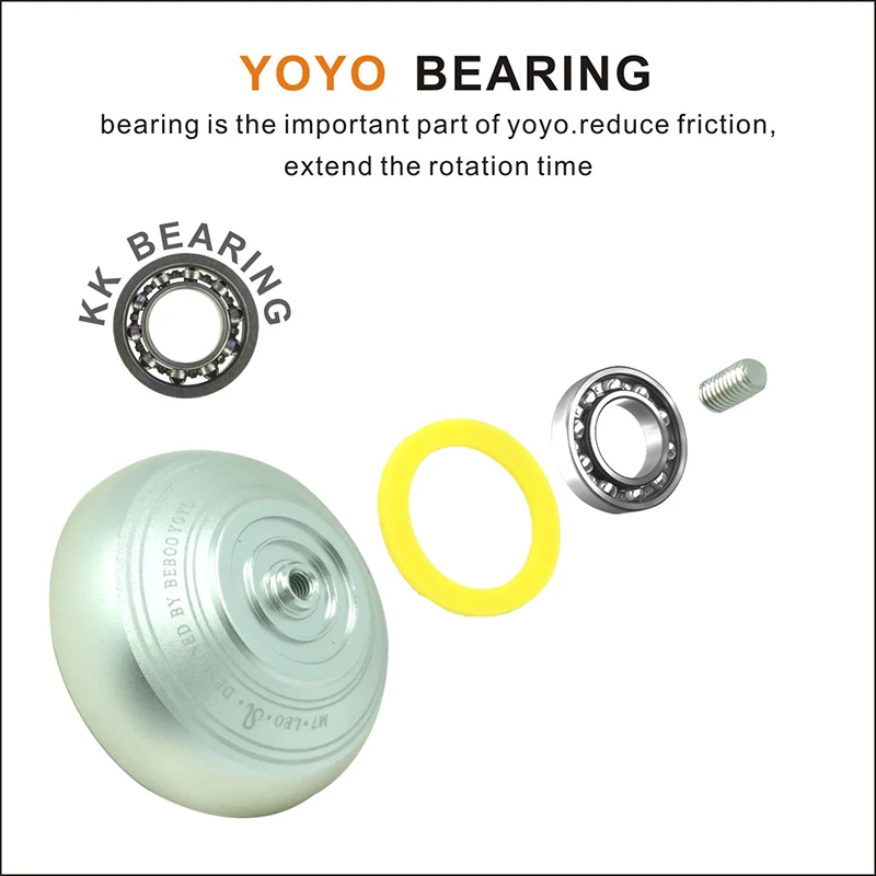 2018Beboo YoYo Aluminum Design Professional Magic Leo Theme1A 3A 5A Ball Bearing String Trick Alloy Kids Children Toy Gift | Игрушки и