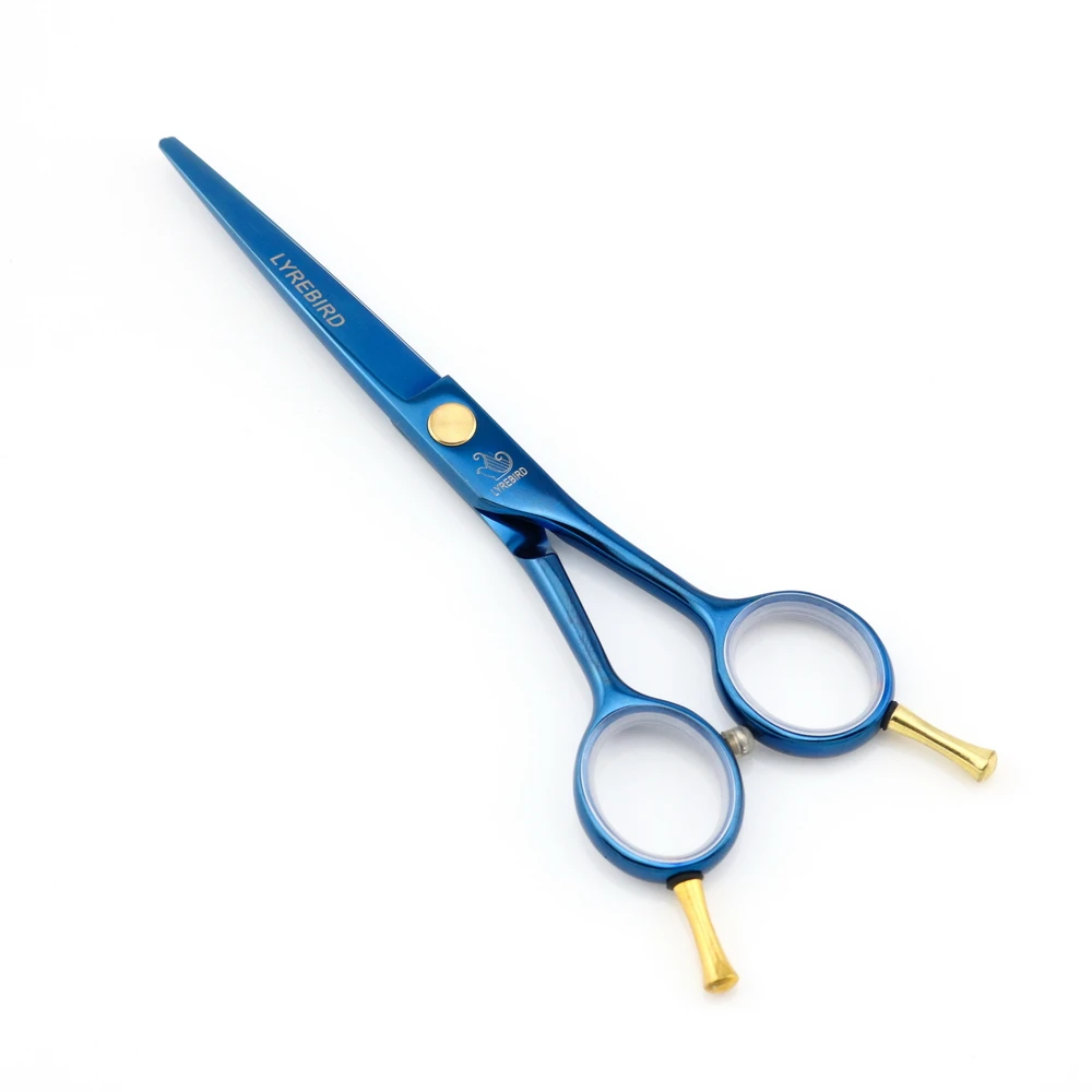 Hair scissors 5.5 INCH Left hand and Right Japan Black Blue Golden Rainbow Suit optional Lyrebird NEW | Красота и здоровье