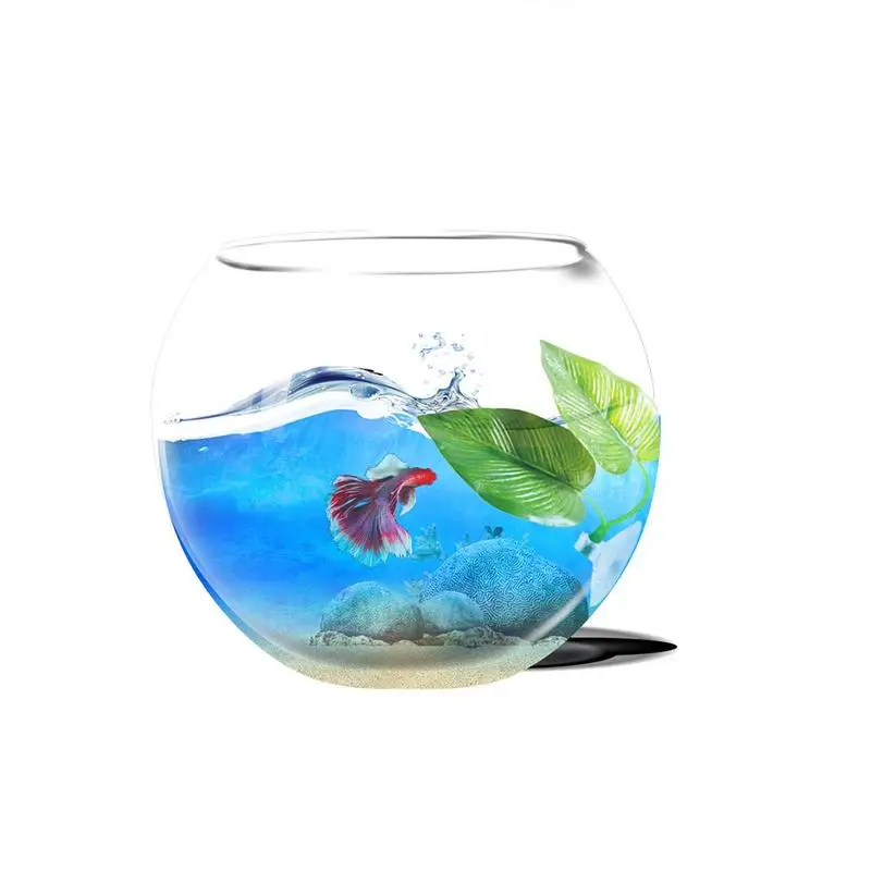 Двухслойные декоративные Betta рыбки отдых нереста Искусственный лист Тропическое растение Свадебная вечеринка стол украшение дома