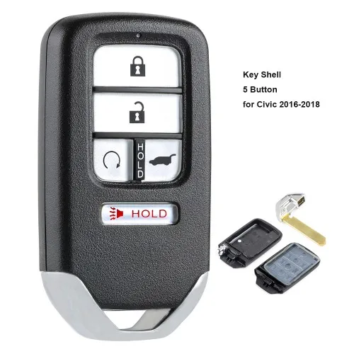 KEYECU Замена дистанционного ключа оболочки чехол Fob для Honda Civic 2016 2017 2018 KR5V2X|Ключ от