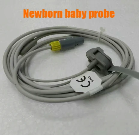 Newborn baby probe 1,8 дюймов ЖК ручной пульсоксиметр SPO2 PR домашний монитор сердечного ритма с опциональным температурным зондом ветеринарное оборудование - Цвет: Newborn baby probe
