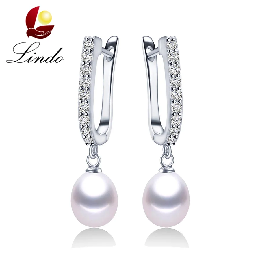 Элегантные серьги из натурального пресноводного жемчуга для женщин