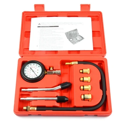 Newcarpro Motor Auto Petrol Gas Engine Cylinder Compression Gauge Tester Tool |