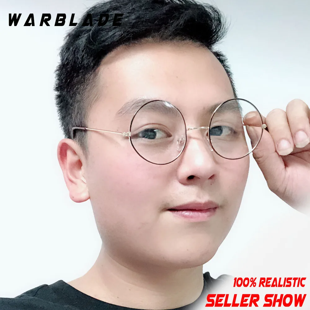 Модная круглая оправа для очков Lunette мужские винтажные металлические очки с