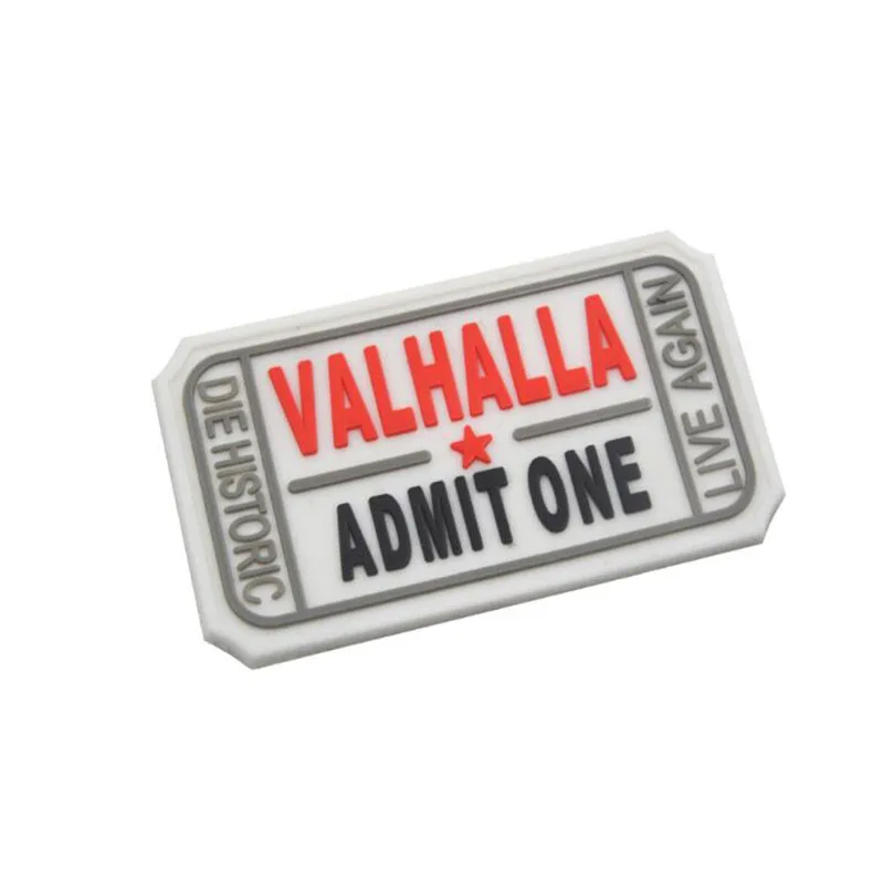 PVCAOTDDOR Valhalla Hall VALHALLA принять один тактический боевой дух, вышитый патч, значок, нарукавная повязка, наклейка - Цвет: A