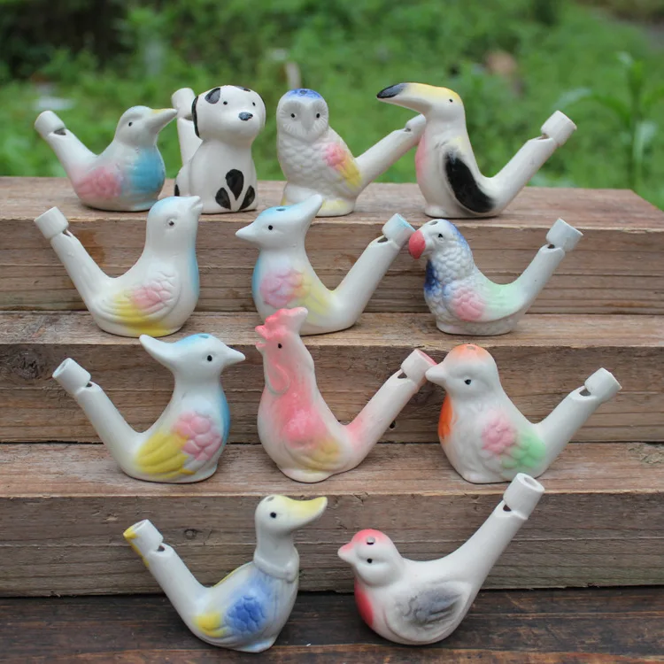 200 шт. Новое поступление водяной свисток для птиц глина керамический