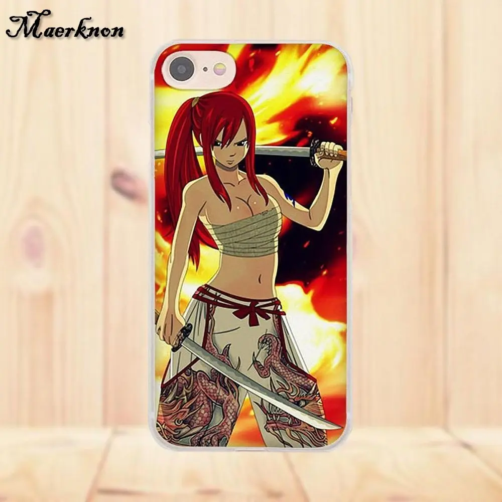 Мягкий ТПУ чехол Maerknon для Huawei G7 G8 Honor 5A 5C 5X 6 6X 7 8 V8 Mate 9 P7 P8 P9 P10 Lite Plus Fairy Tail Fire с