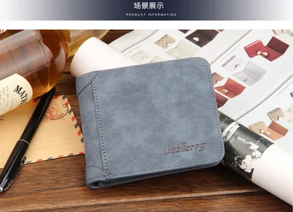50 шт. мужские кожаные кошельки с держателем для карт памяти|men wallet small|leather men's