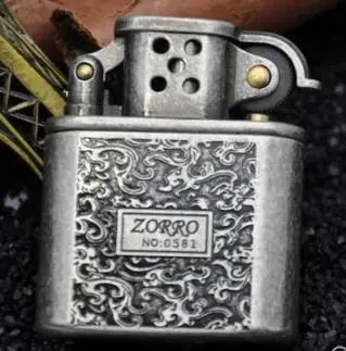 Масляная бензиновая зажигалка, керосин, многоразовая сигаретная зажигалка, звезда, Ретро стиль, Зорро, чехол для сигарет