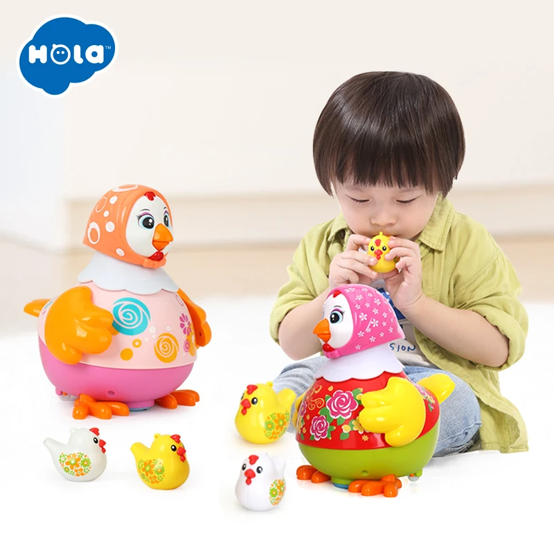 HOLA 6102 игрушки &quotЦыплята&quot Забавные несушки пение танцы электрическая курица