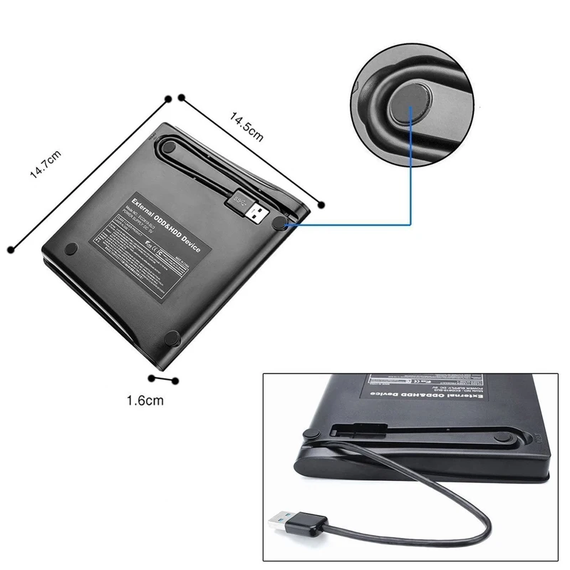USB 3 0 внешний CD/DVD проигрыватель оптический привод DVD RW устройство записи