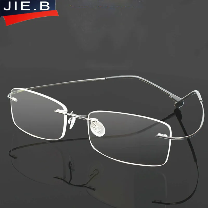 Оправа для очков без оправы из титанового сплава с эффектом памяти|rimless eyeglasses|fashion