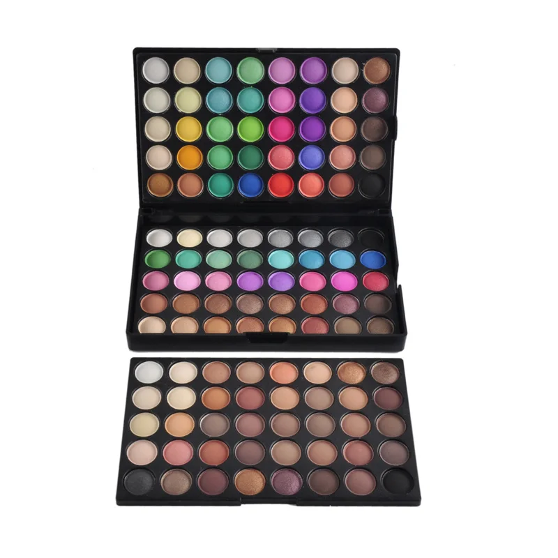 120 colors POPFEEL 120 цветов светящаяся палитра теней для век Матовая Палетка теней мерцание и блеск голый макияж палитра, набор косметики - Цвет: 120 colors