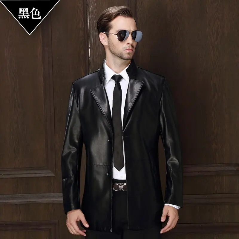 Новинка осени 2016 Мужской тонкий кожаный моделирование Бумага PU кожаная куртка