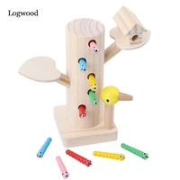 woodpecker catch worms game magnetic 3d puzzle wooden toys kids early learning educational toy for children baby gifts for kids