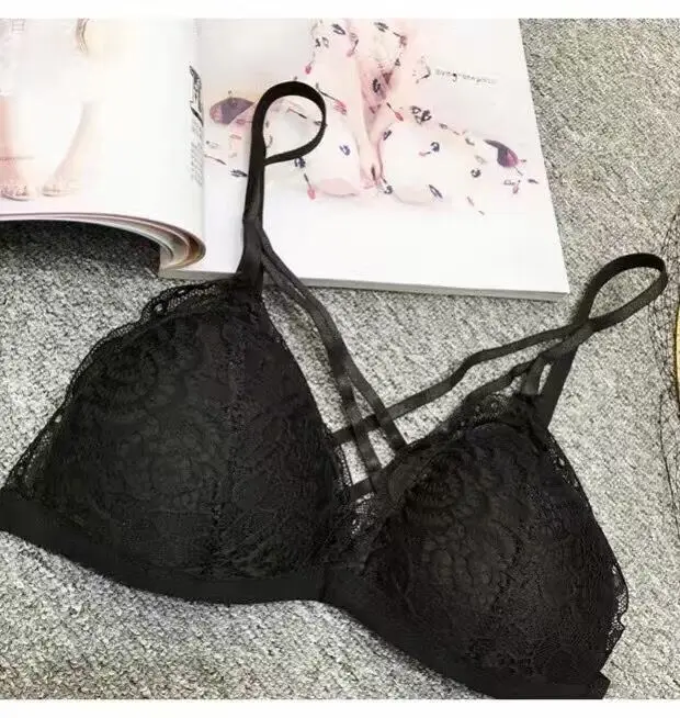 Кружевное сексуальное женское нижнее белье бюстгальтер без косточек с 3/4 чашками
