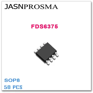 JASNPROSMA FDS6375 SOP8 50PCS P-Channnel 8A 20V 6375 High quality FDS