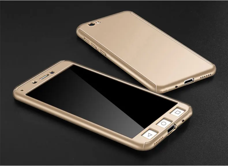 Золотой Для huawei honor 4x 360 градусов полное покрытие чехол s для huawei honor 4x Che2-L12 Che2-L23 Che2-L11 чехол из закаленного стекла - Цвет: Золотой