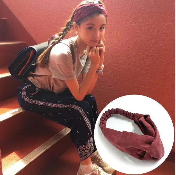 Lady Headdress Plaid 2019 Bow Headband Turban Elastic Headwear Head Wrap Women Hair Accessories for Striped Bands | Украшения и