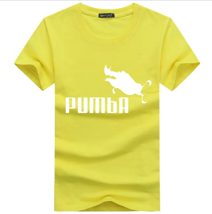 2019 funny tee cute t shirts homme Pumba men short sleeves cotton tops cool shirt summer jersey costume Fashion t-shirt | Мужская одежда